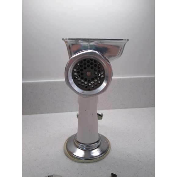 Vintage Rival 358 white Grind-O-Mat meat grinder - Picture 6 of 10